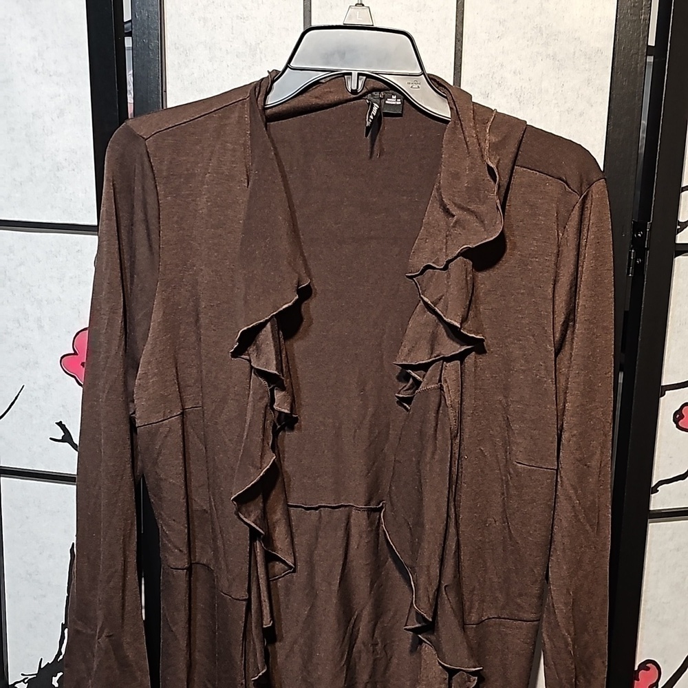 Milano Ruffled Blouse‎ Medium NWT - Picture 2 of 6